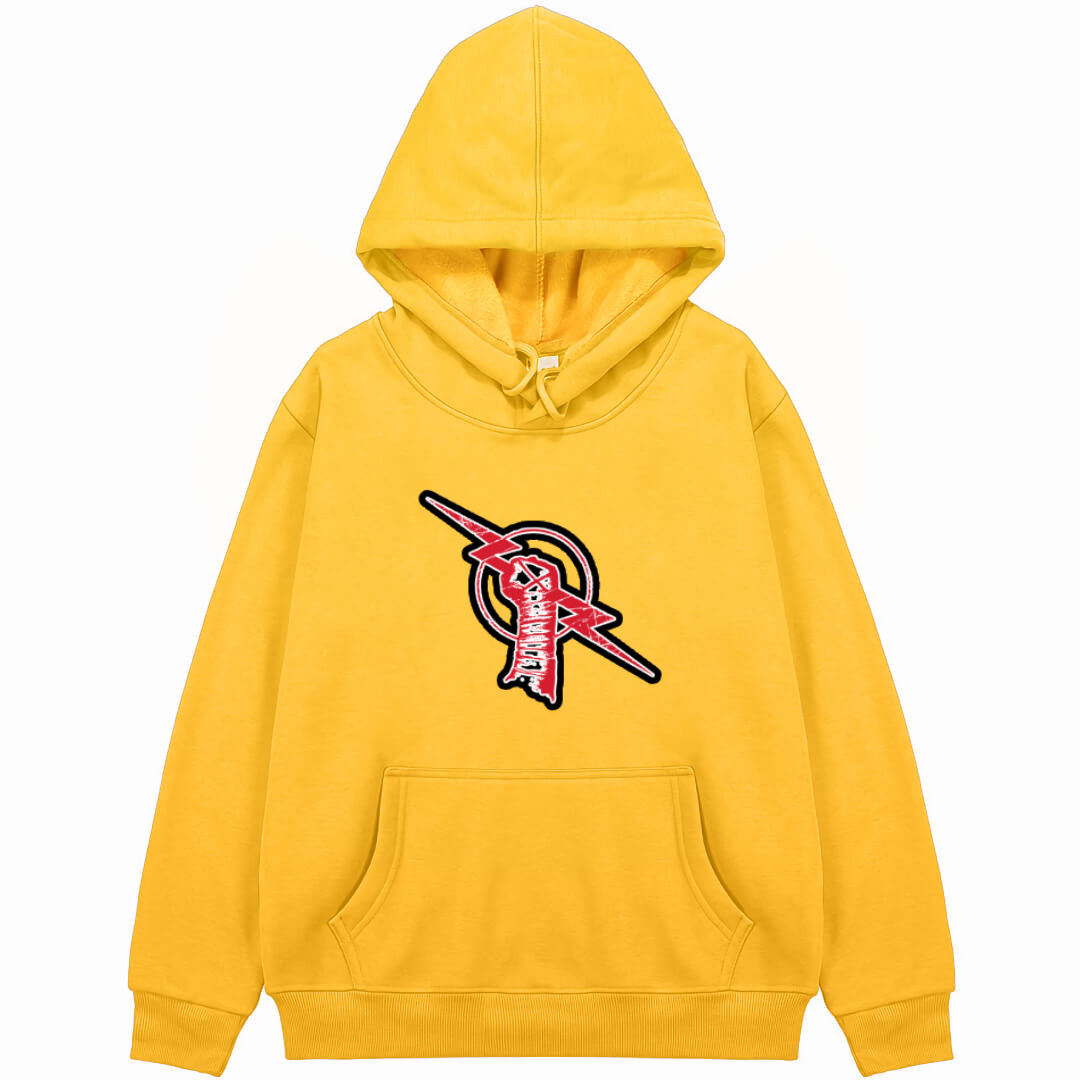 WWE CM Punk Hoodie Hooded Sweatshirt Sweater Jacket - CM Punk Lightning Bolt Logo Sticker Art