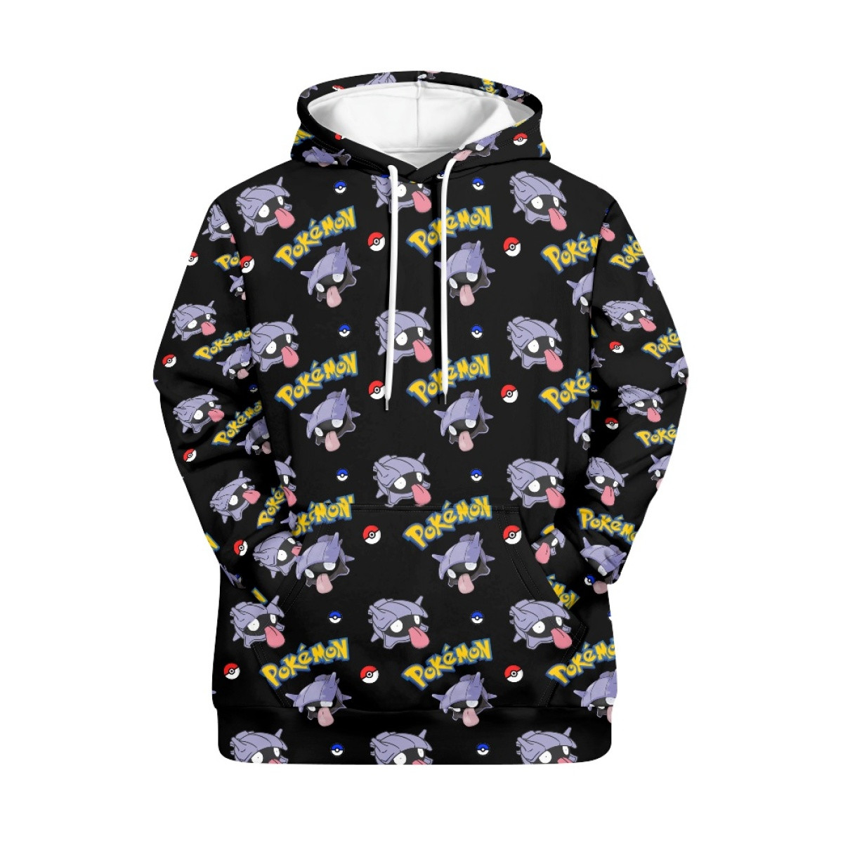 Pokemon Shellder Hoodie Hooded Sweatshirt Sweater Jacket - Shellder Character Series Art