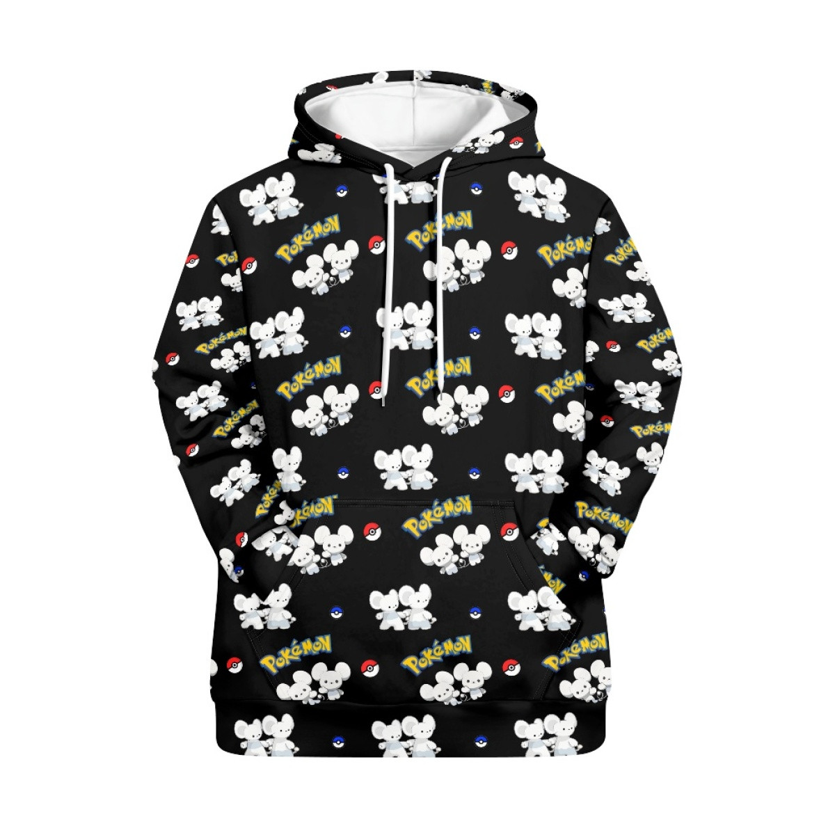 Pokemon Tandemaus Hoodie Hooded Sweatshirt Sweater Jacket - Tandemaus Character Series Art