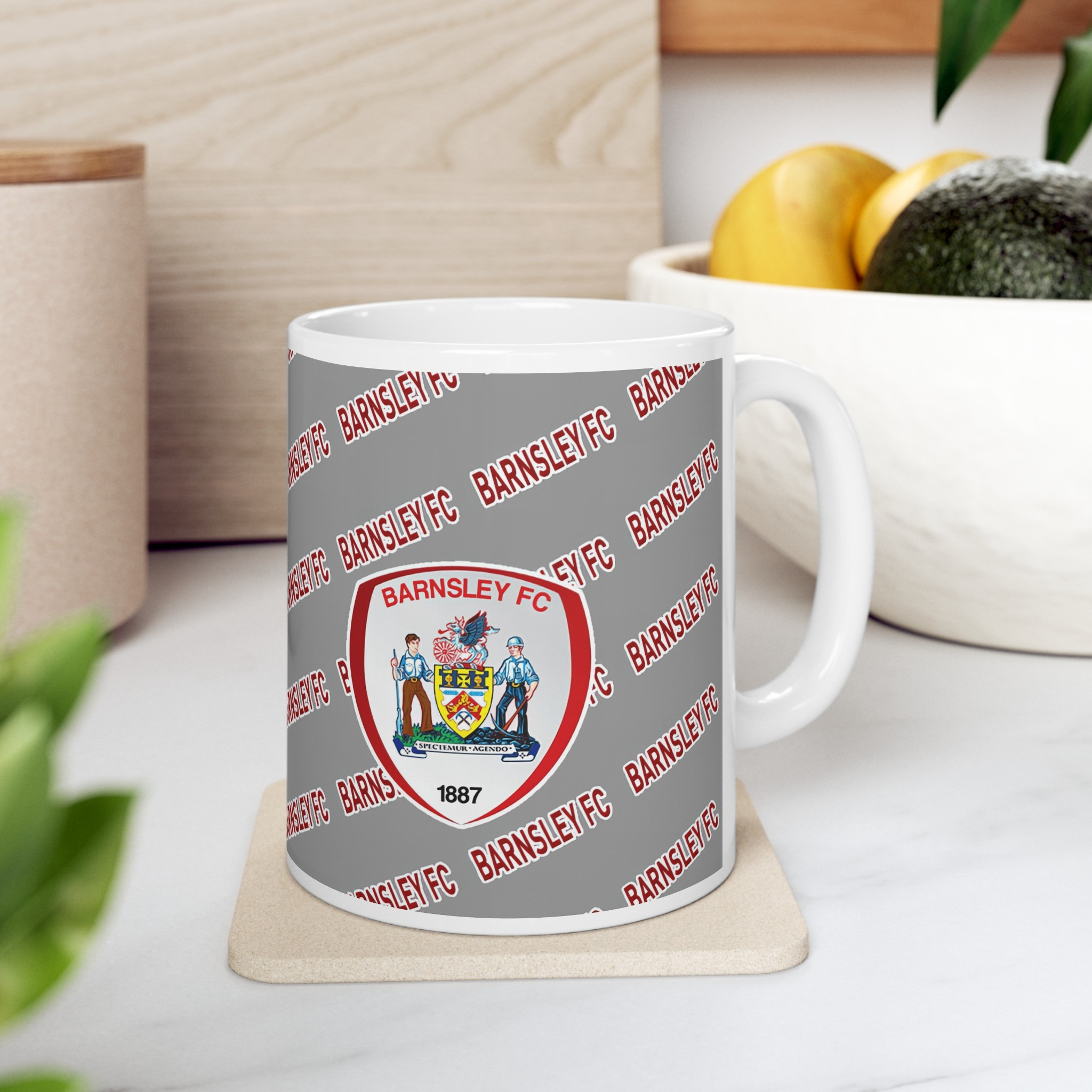 Barnsley FC Mug Cup - Barnsley Football Club Medley Monogram Wordmark