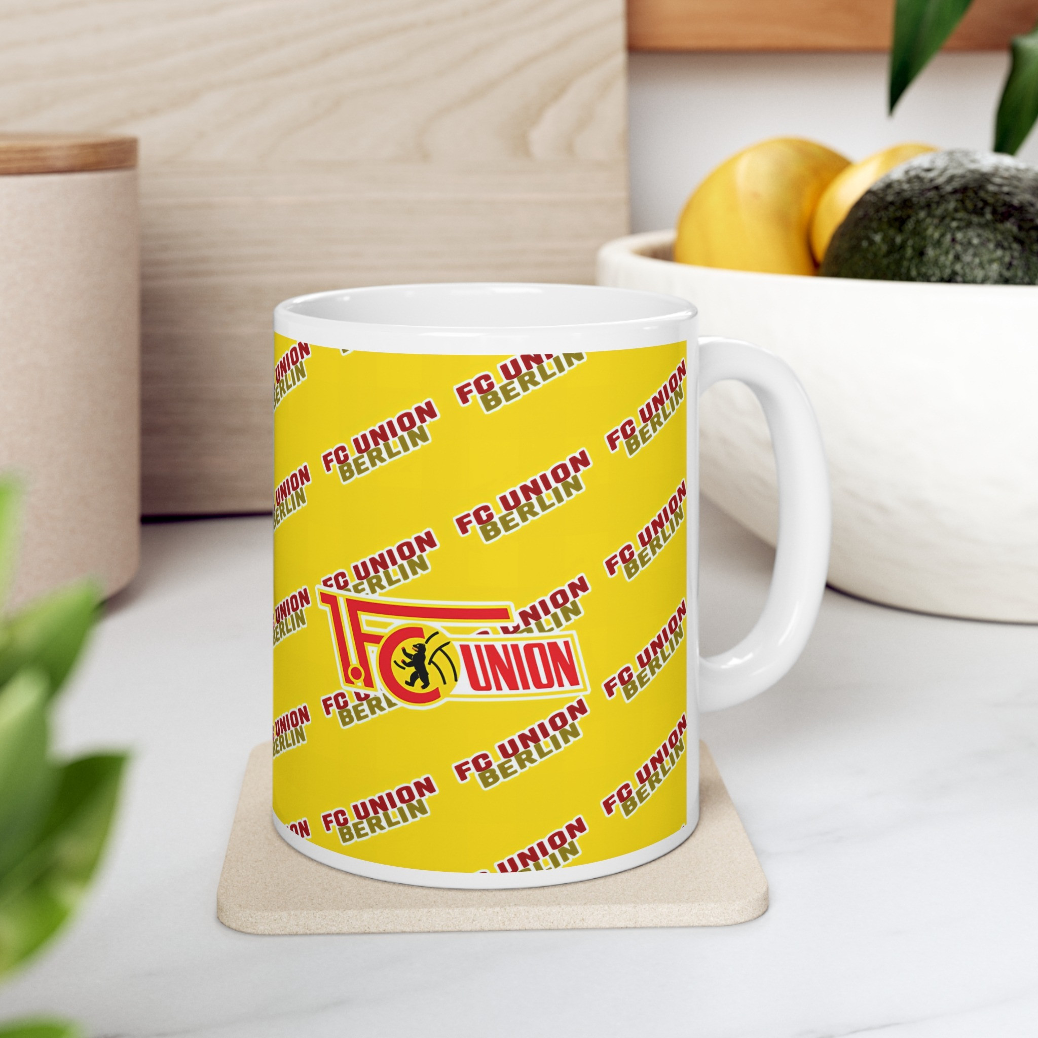 FC Union Berlin Football Club Mug Cup - Berlin Football Club Medley Monogram Wordmark