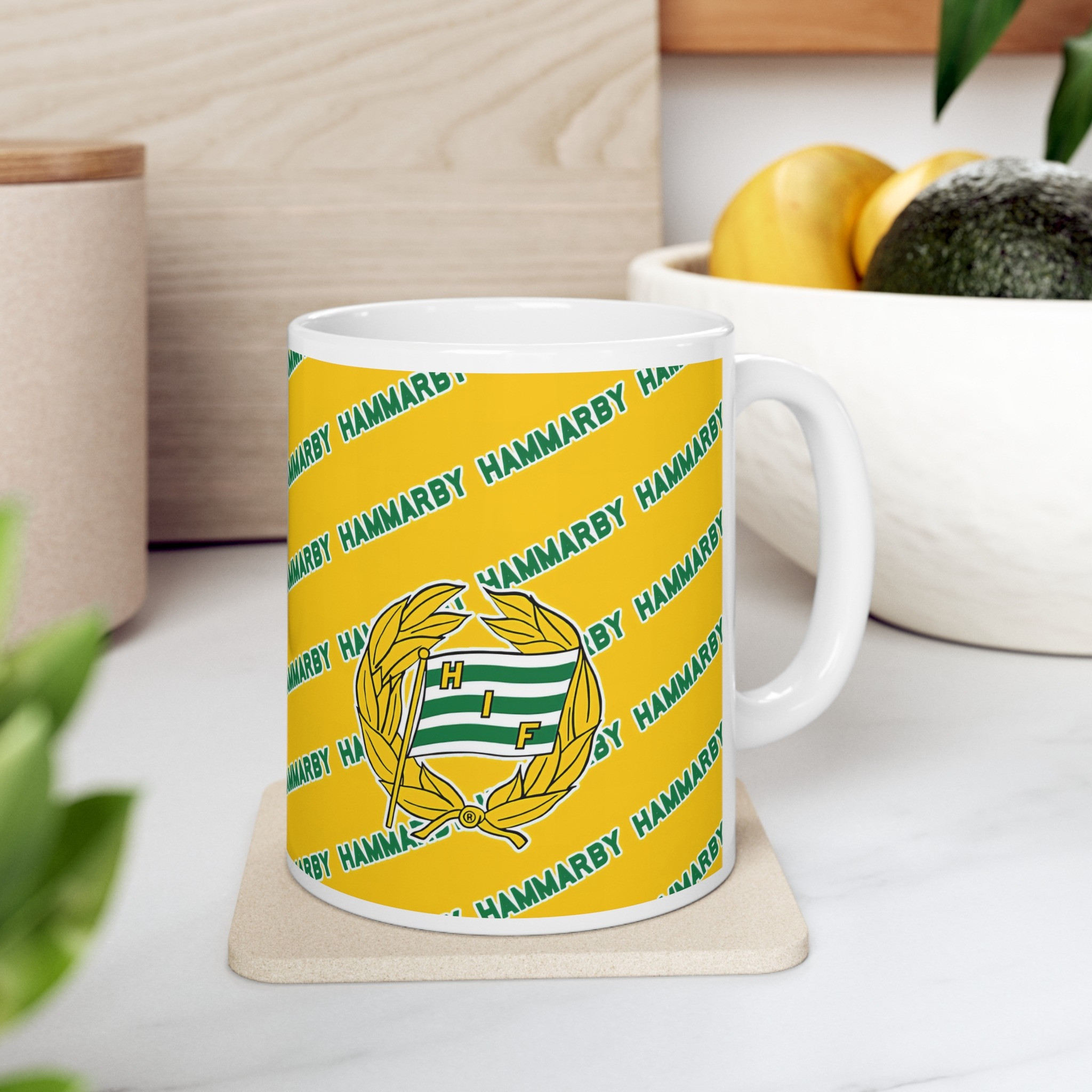 Hammarby Fotboll Mug Cup - Hammarby Football Club Medley Monogram Wordmark