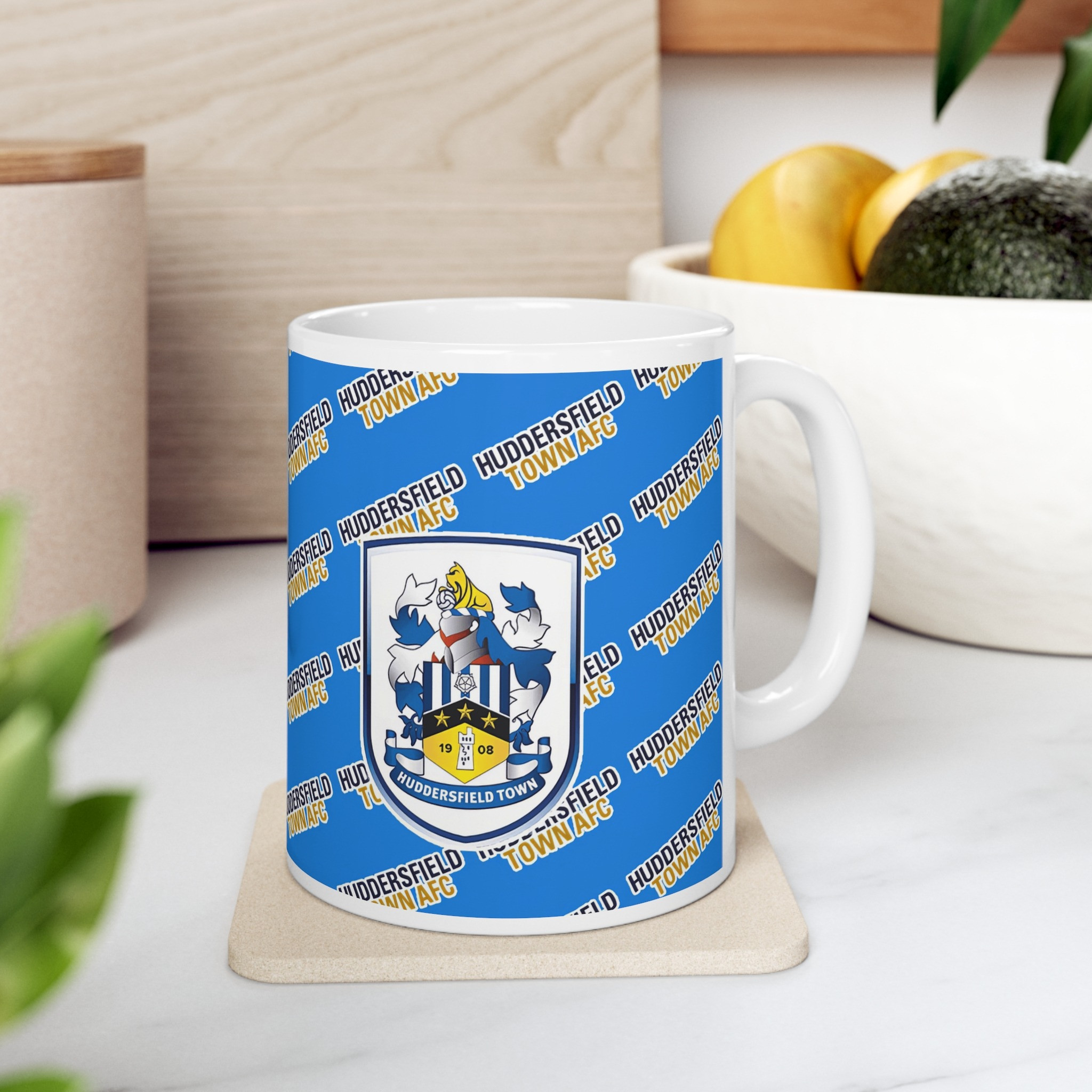Huddersfield Town AFC Mug Cup - Huddersfield Football Club Medley Monogram Wordmark