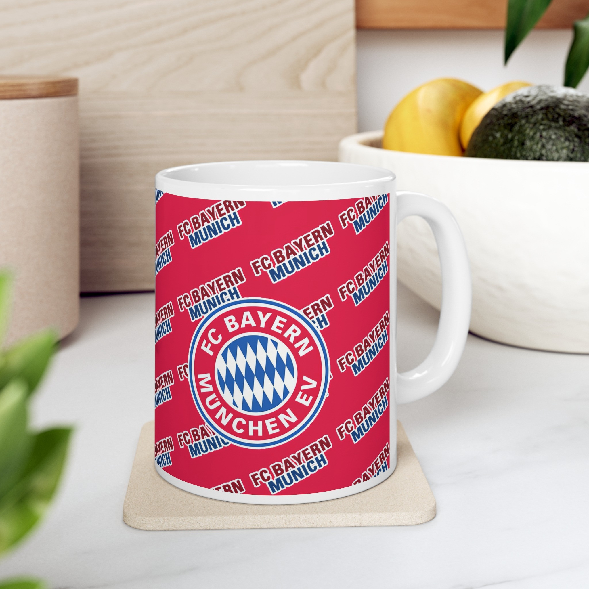 FC Bayern Munich Football Club Mug Cup - Munich Football Club Medley Monogram Wordmark