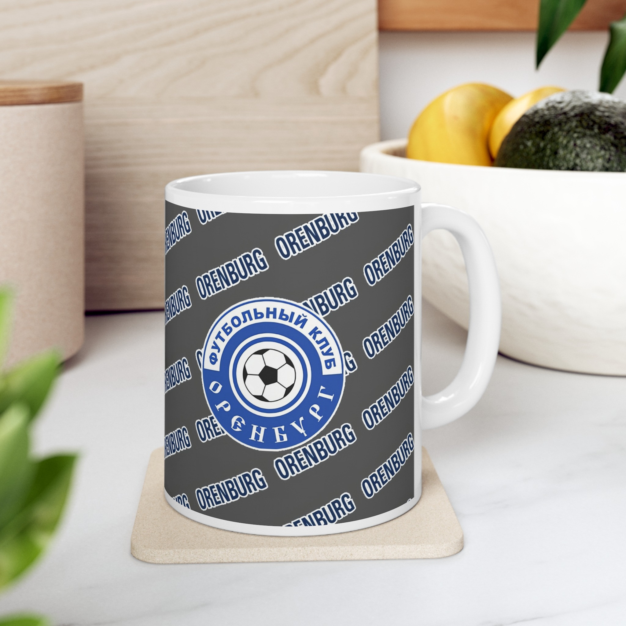 FC Orenburg Mug Cup - Orenburg Football Club Medley Monogram Wordmark