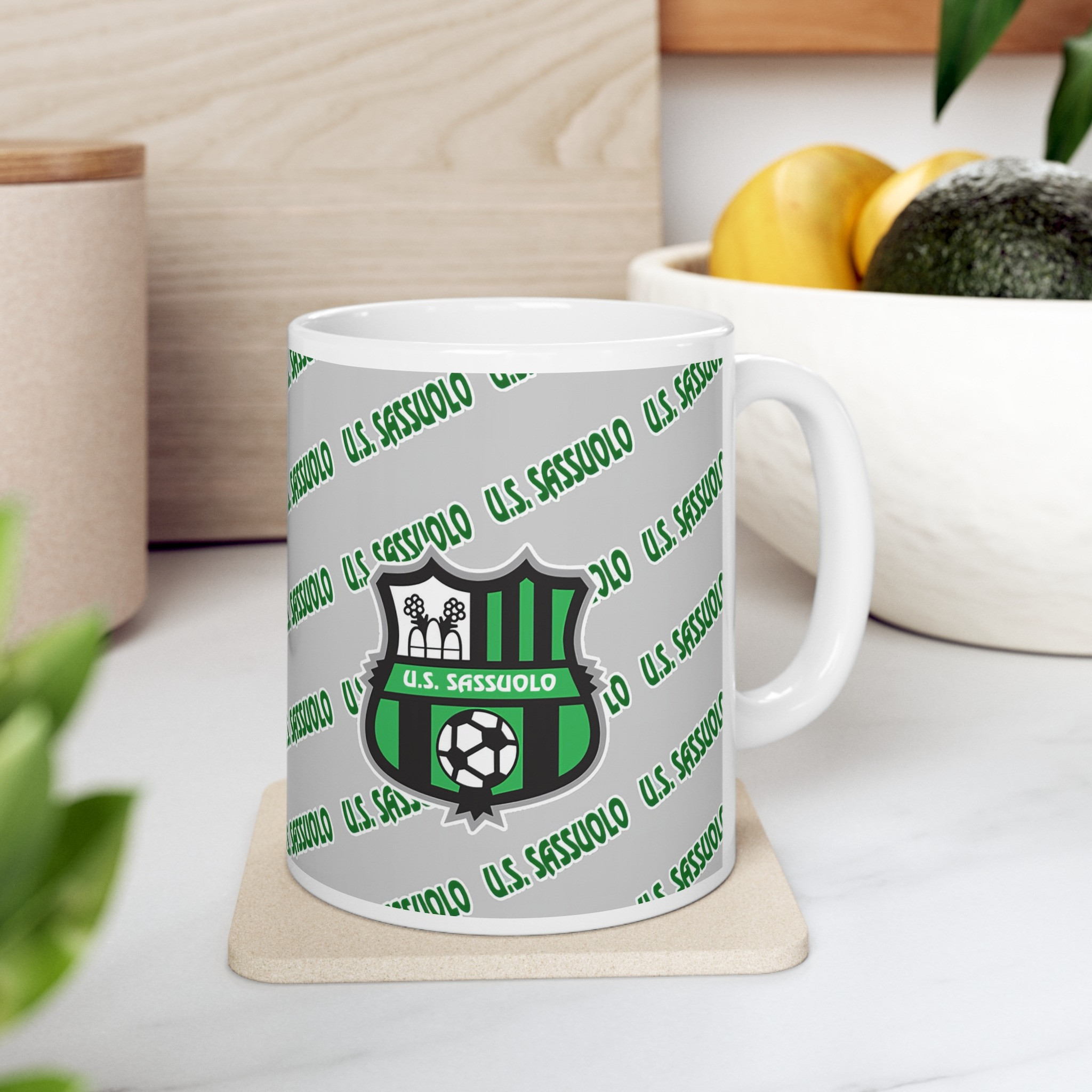 US Sassuolo Calcio Football Club Mug Cup - Sassuolo Football Club Medley Monogram Wordmark