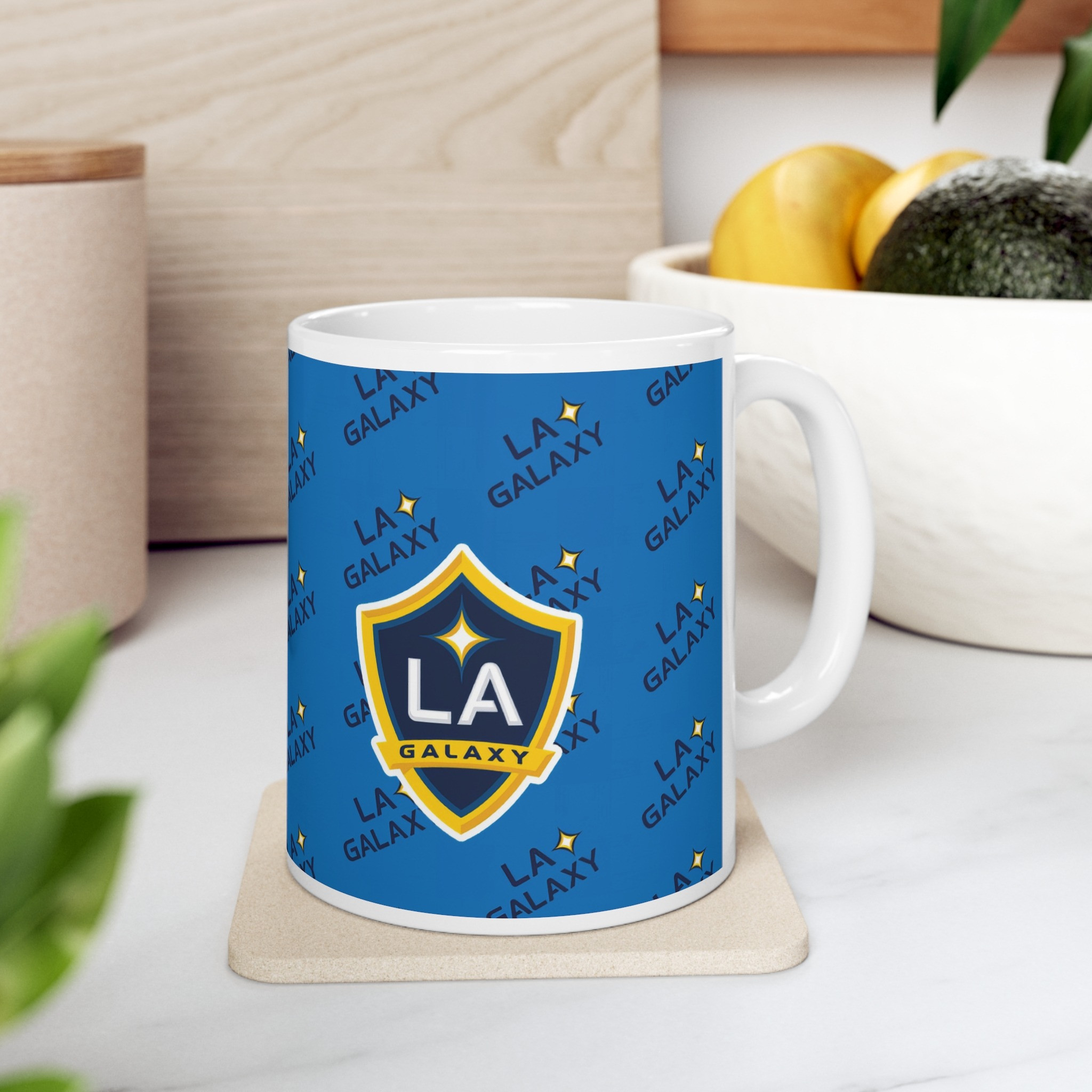 MLS Los Angeles Galaxy Mug Cup - LA Galaxy Medley Monogram Wordmark