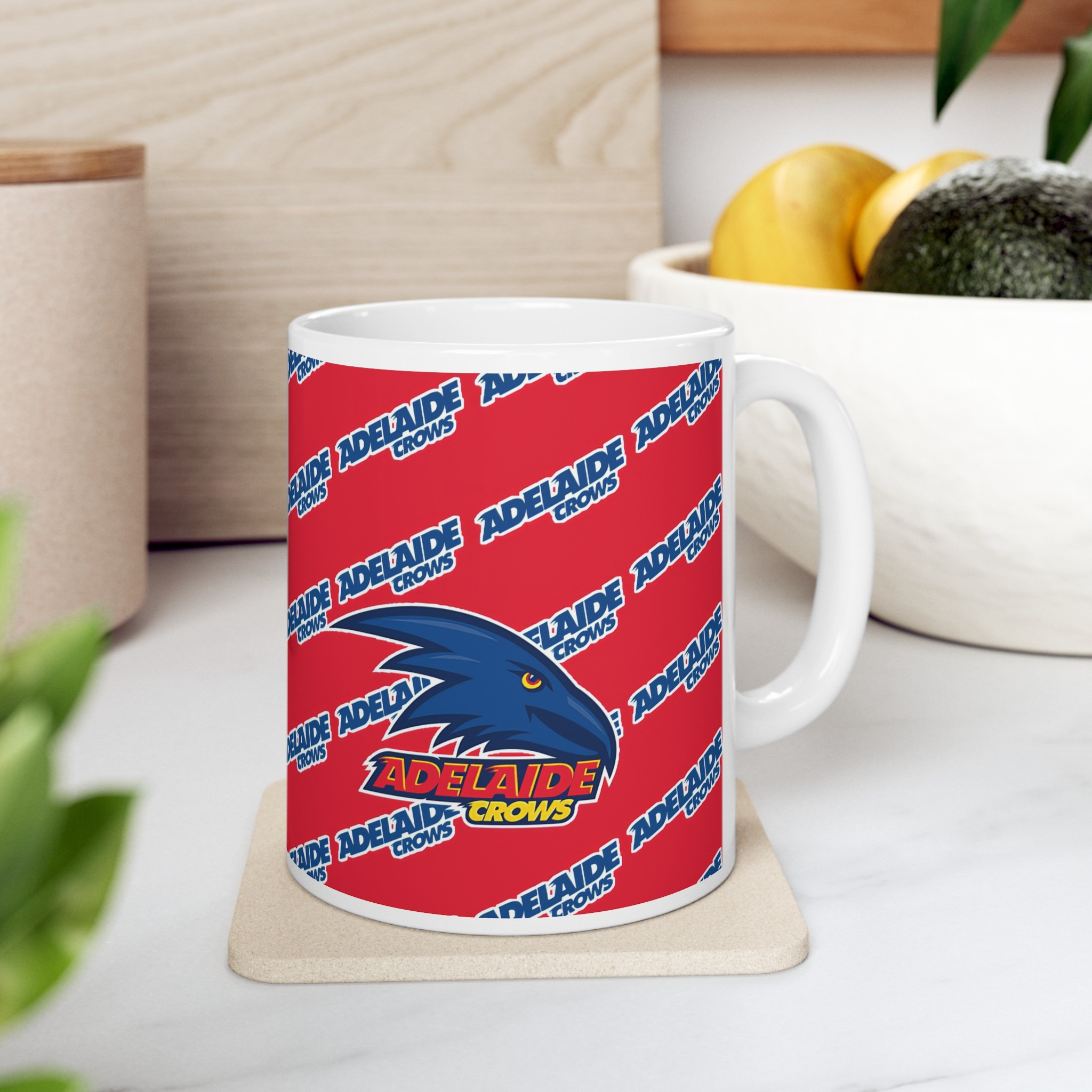 Adelaide Crows Football Club Mug Cup - Adelaide Football Club Medley Monogram Wordmark