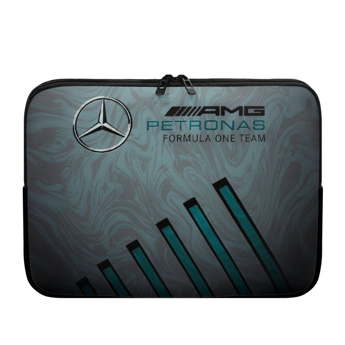 F1 Formula One Mercedes Benz Laptop Sleeve Carrying Case For 10 12 13 15 17 Inch Notebooks - Mercedes Benz AMG Petronas F1 Team Dark Background Poster