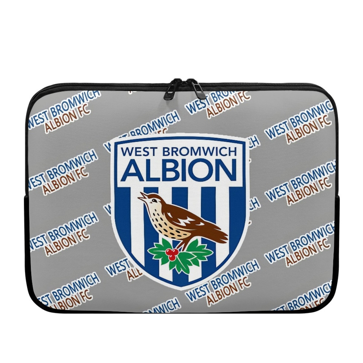 West Bromwich Albion FC Laptop Sleeve Carrying Case For 10 12 13 15 17 Inch Notebooks - Albion Football Club Medley Monogram Wordmark
