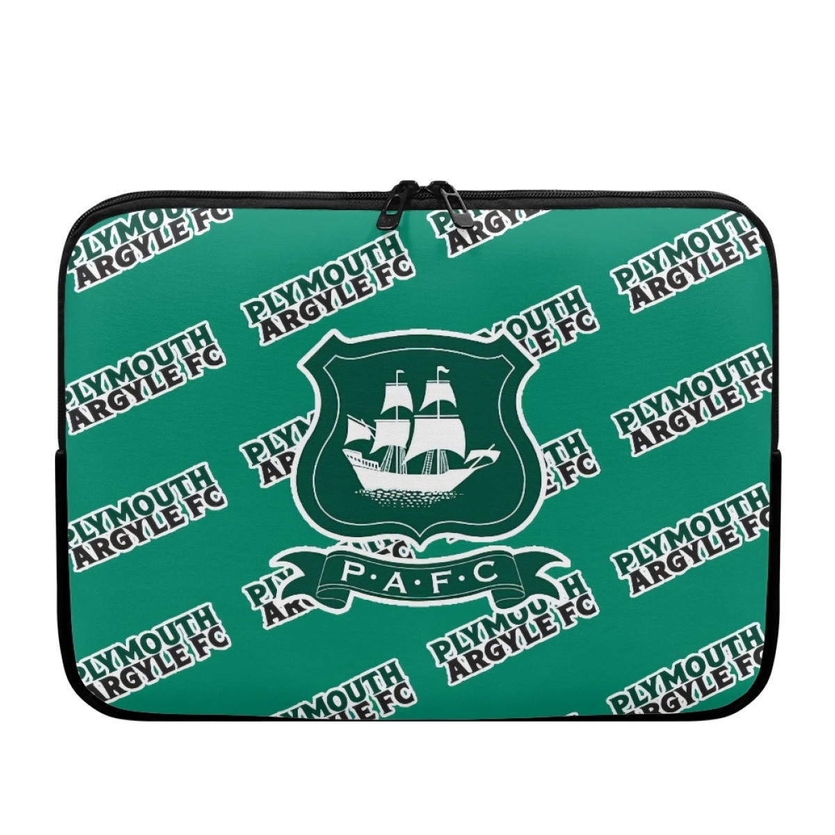 Plymouth Argyle FC Laptop Sleeve Carrying Case For 10 12 13 15 17 Inch Notebooks - Argyle Football Club Medley Monogram Wordmark