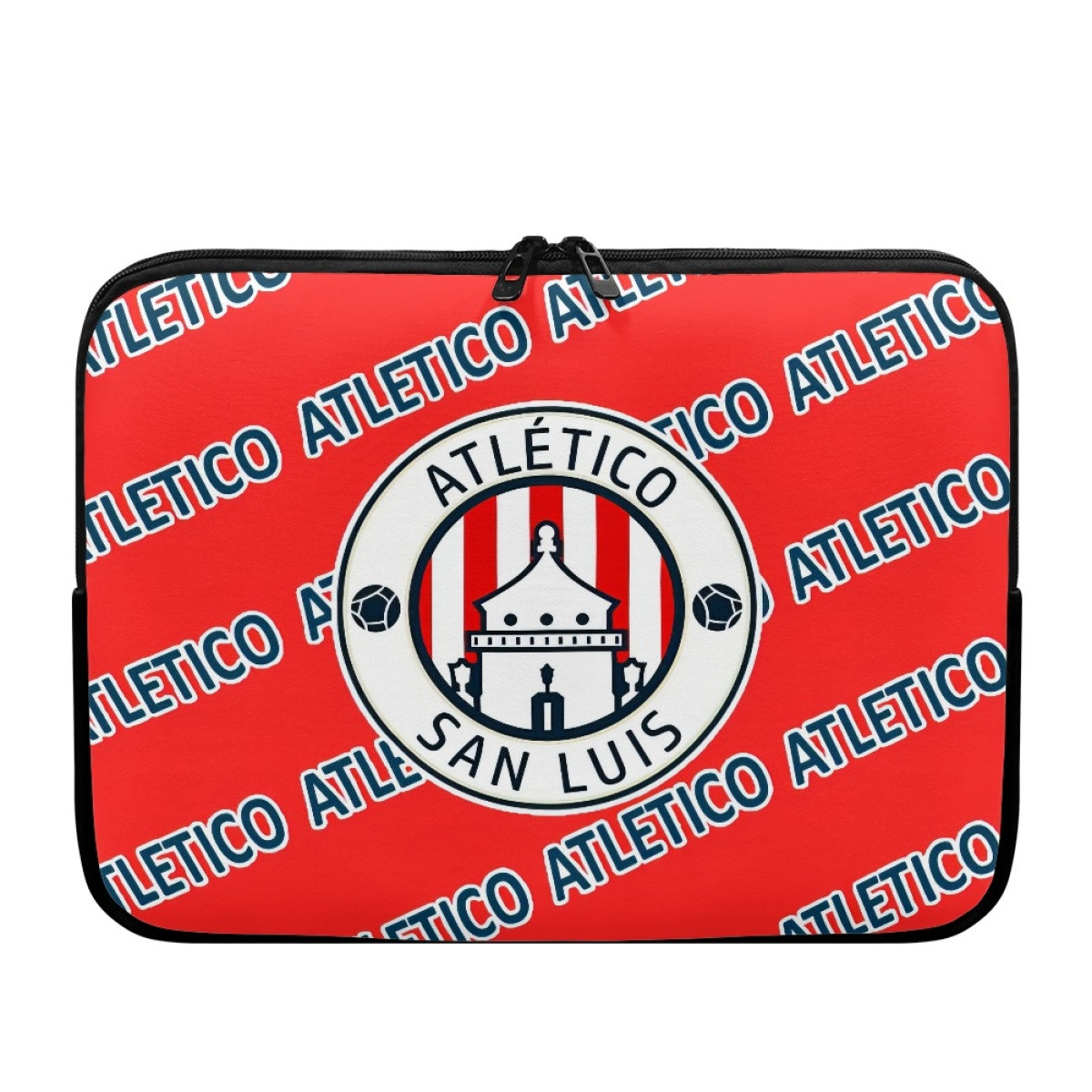 Atletico de San Luis Laptop Sleeve Carrying Case For 10 12 13 15 17 Inch Notebooks - Atletico Football Club Medley Monogram Wordmark