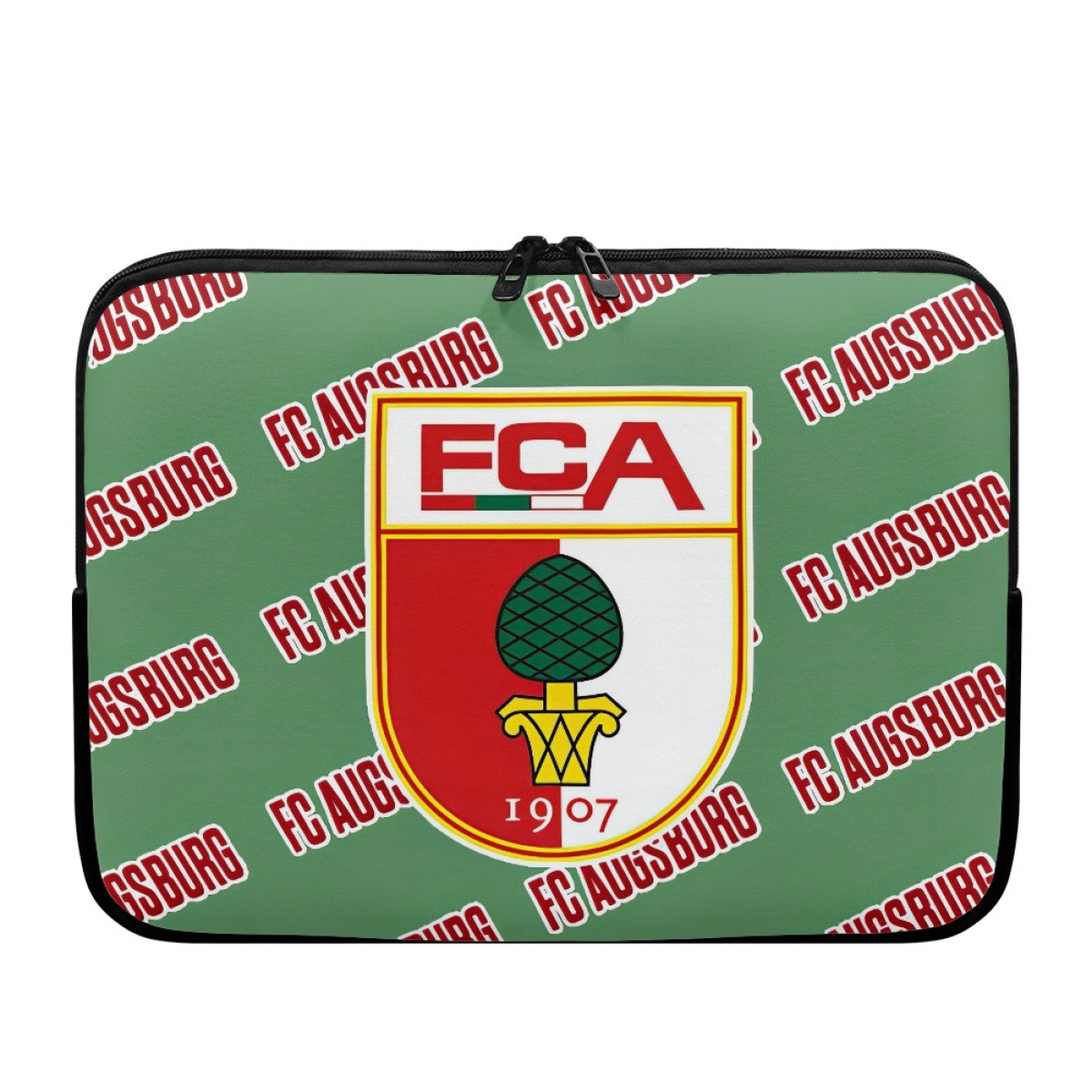 FC Augsburg Football Club Laptop Sleeve Carrying Case For 10 12 13 15 17 Inch Notebooks - Augsburg Football Club Medley Monogram Wordmark