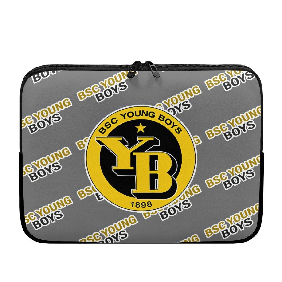 BSC Young Boys Laptop Sleeve Carrying Case For 10 12 13 15 17 Inch Notebooks - BSC Young Football Club Medley Monogram Wordmark