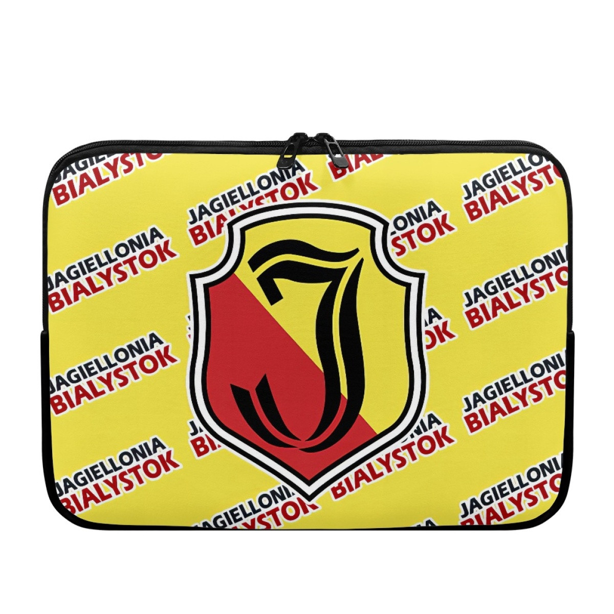 Jagiellonia Bialystok Laptop Sleeve Carrying Case For 10 12 13 15 17 Inch Notebooks - Bialystok Football Club Medley Monogram Wordmark