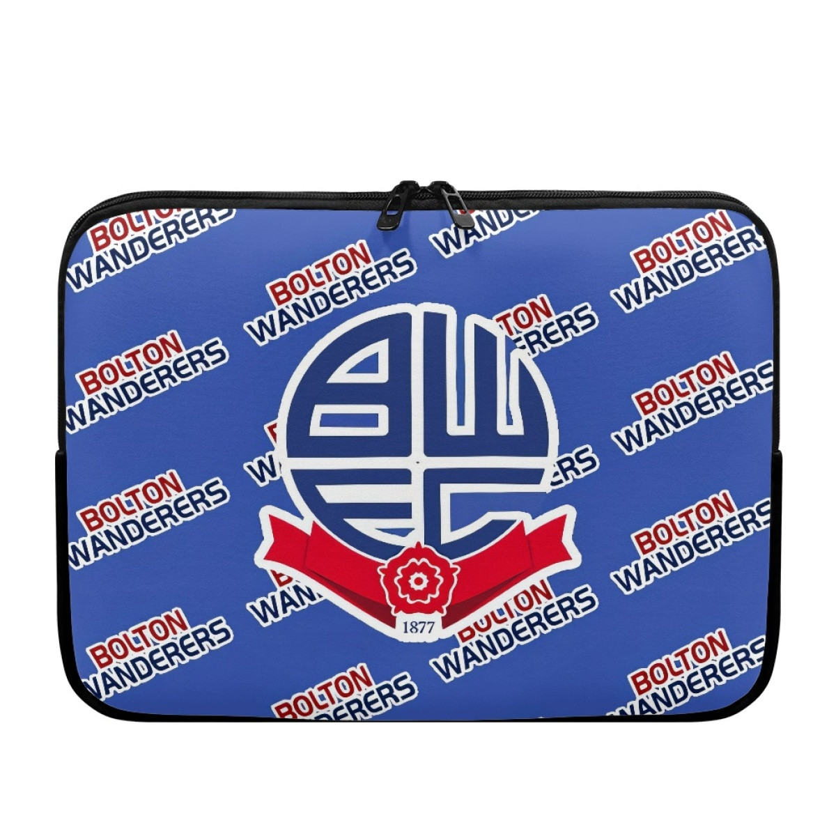 Bolton Wanderers FC Laptop Sleeve Carrying Case For 10 12 13 15 17 Inch Notebooks - Bolton Football Club Medley Monogram Wordmark