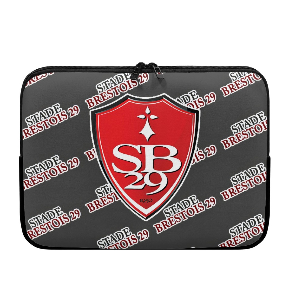 Stade Brestois 29 Football Club Laptop Sleeve Carrying Case For 10 12 13 15 17 Inch Notebooks - Brestois Football Club Medley Monogram Wordmark
