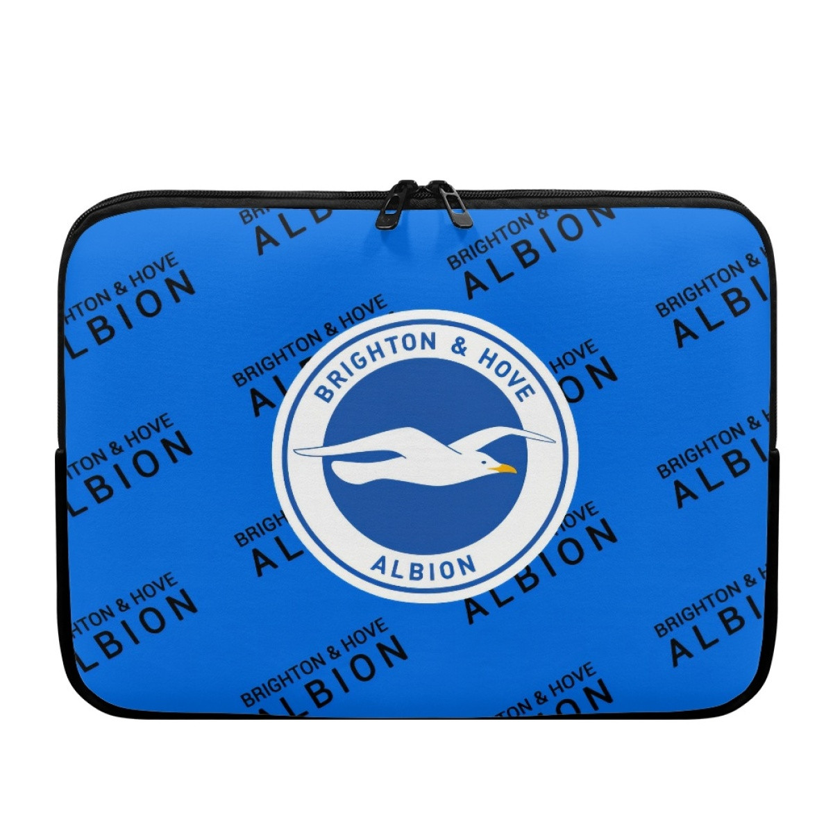 Brighton & Hove Albion Laptop Sleeve Carrying Case For 10 12 13 15 17 Inch Notebooks - Brighton & Hove Albion Club Medley Monogram Wordmark