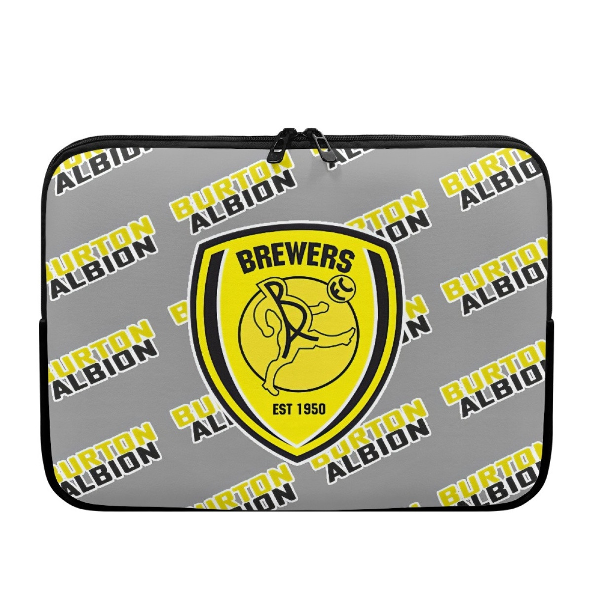 Burton Albion FC Laptop Sleeve Carrying Case For 10 12 13 15 17 Inch Notebooks - Albion Football Club Medley Monogram Wordmark