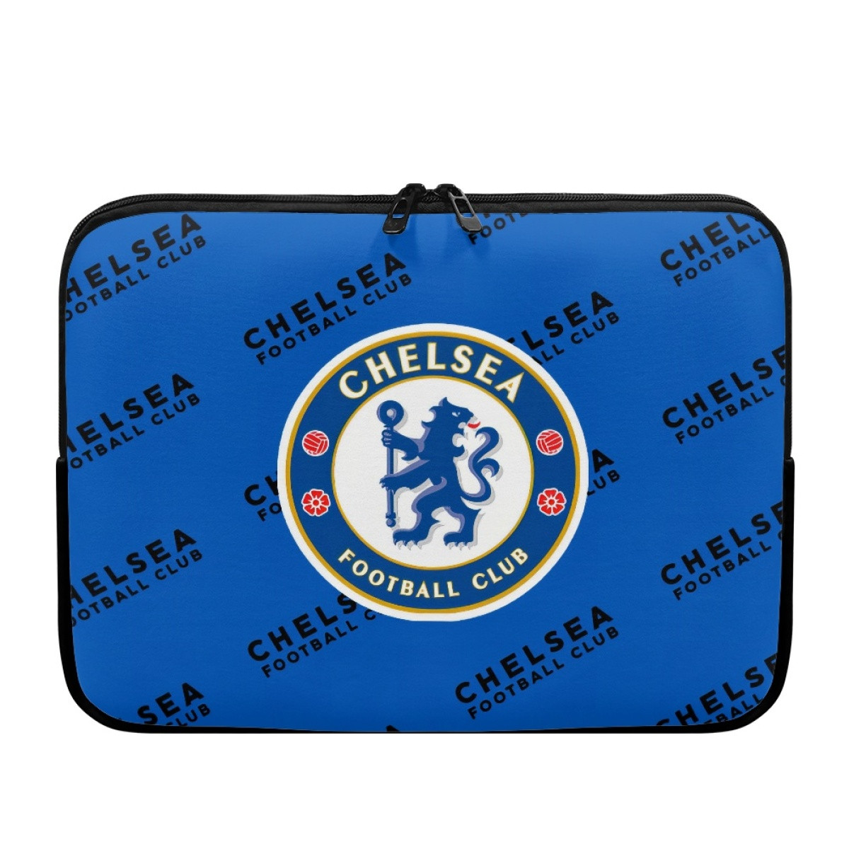 Chelsea Football Club Laptop Sleeve Carrying Case For 10 12 13 15 17 Inch Notebooks - Chelsea Football Club Medley Monogram Wordmark