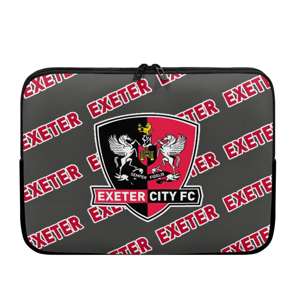 Exeter City FC Laptop Sleeve Carrying Case For 10 12 13 15 17 Inch Notebooks - Exeter Football Club Medley Monogram Wordmark