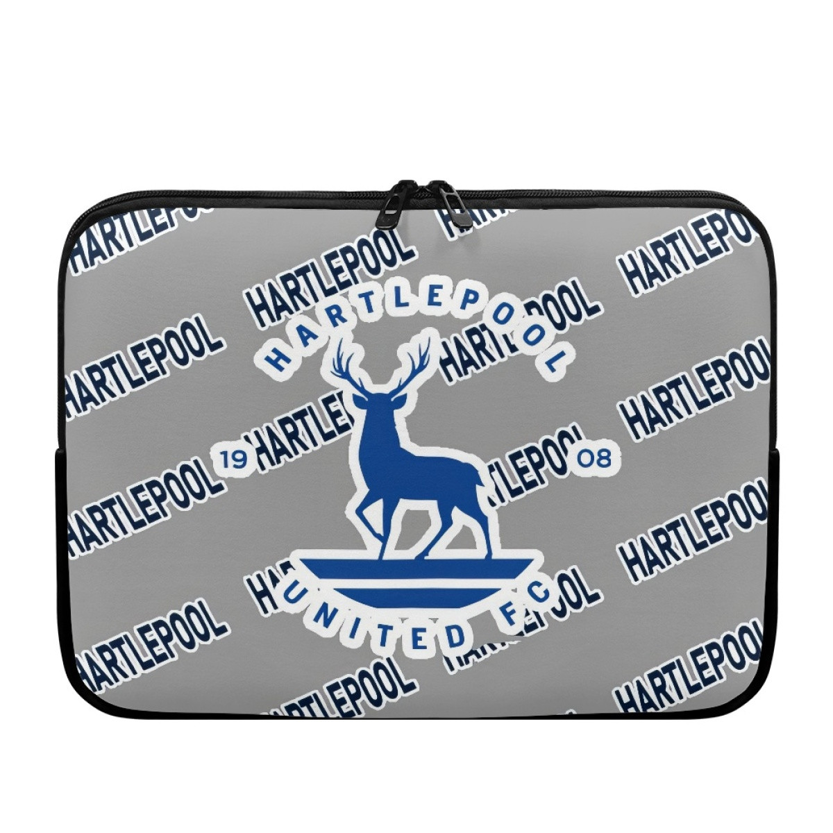 Hartlepool United FC Laptop Sleeve Carrying Case For 10 12 13 15 17 Inch Notebooks - Hartlepool Football Club Medley Monogram Wordmark