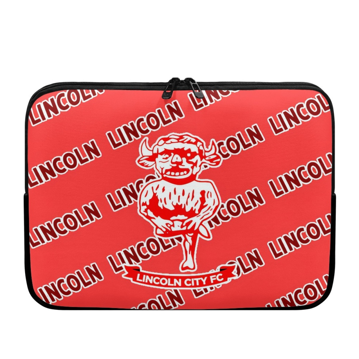 Lincoln City FC Laptop Sleeve Carrying Case For 10 12 13 15 17 Inch Notebooks - Lincoln Football Club Medley Monogram Wordmark