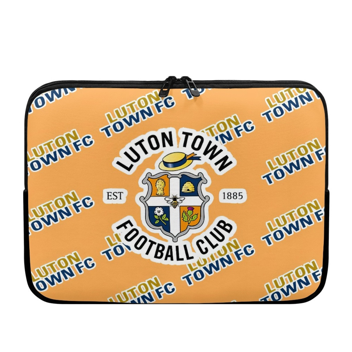 Luton Town FC Laptop Sleeve Carrying Case For 10 12 13 15 17 Inch Notebooks - Luton Football Club Medley Monogram Wordmark