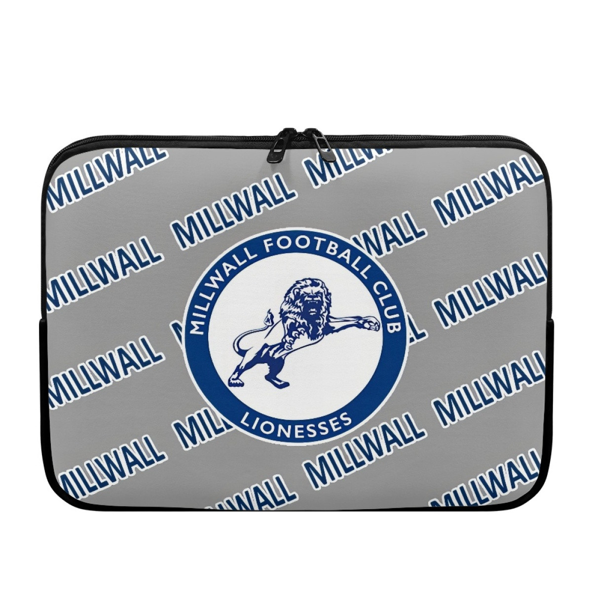 Millwall FC Laptop Sleeve Carrying Case For 10 12 13 15 17 Inch Notebooks - Millwall Football Club Medley Monogram Wordmark