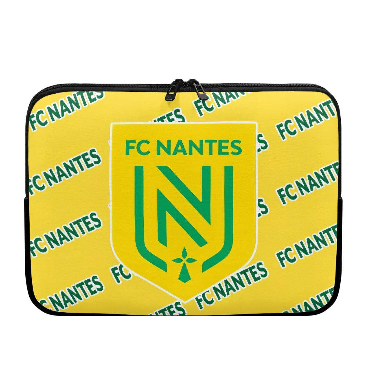 FC Nantes Football Club Laptop Sleeve Carrying Case For 10 12 13 15 17 Inch Notebooks - Nantes Football Club Medley Monogram Wordmark