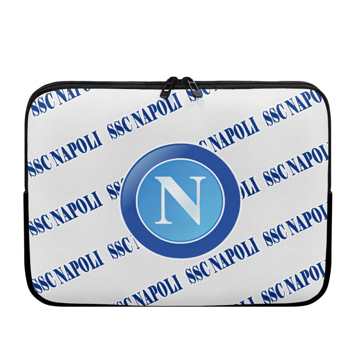 SSC Napoli Football Club Laptop Sleeve Carrying Case For 10 12 13 15 17 Inch Notebooks - Napoli Football Club Medley Monogram Wordmark