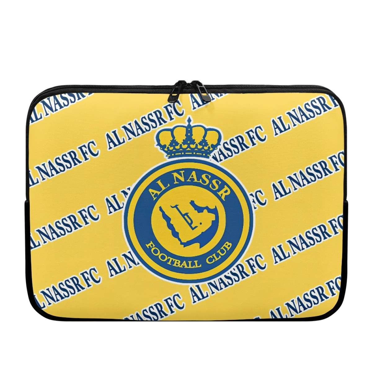 AL Nassr FC Football Club Laptop Sleeve Carrying Case For 10 12 13 15 17 Inch Notebooks - Nassr Football Club Medley Monogram Wordmark