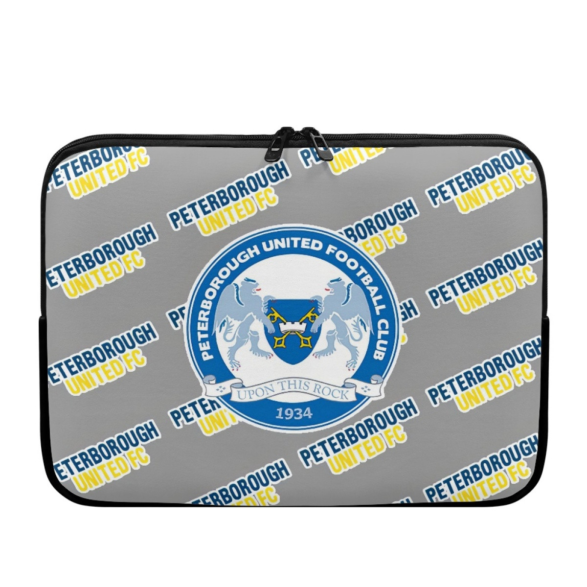 Peterborough United FC Laptop Sleeve Carrying Case For 10 12 13 15 17 Inch Notebooks - Peterborough Football Club Medley Monogram Wordmark