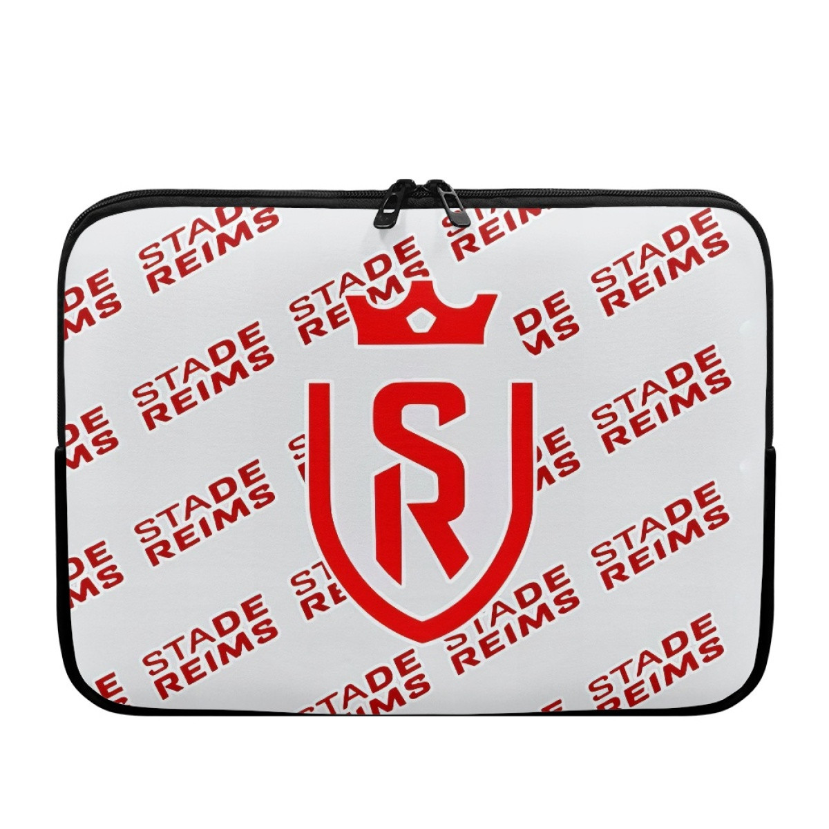 Stade de Reims Football Club Laptop Sleeve Carrying Case For 10 12 13 15 17 Inch Notebooks - Reims Football Club Medley Monogram Wordmark