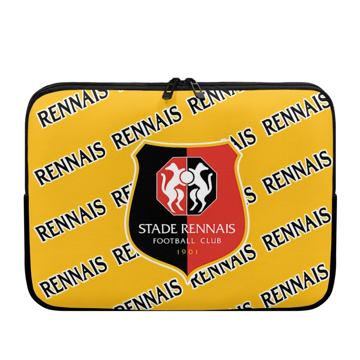 Stade Rennais FC Football Club Laptop Sleeve Carrying Case For 10 12 13 15 17 Inch Notebooks - Rennais Football Club Medley Monogram Wordmark