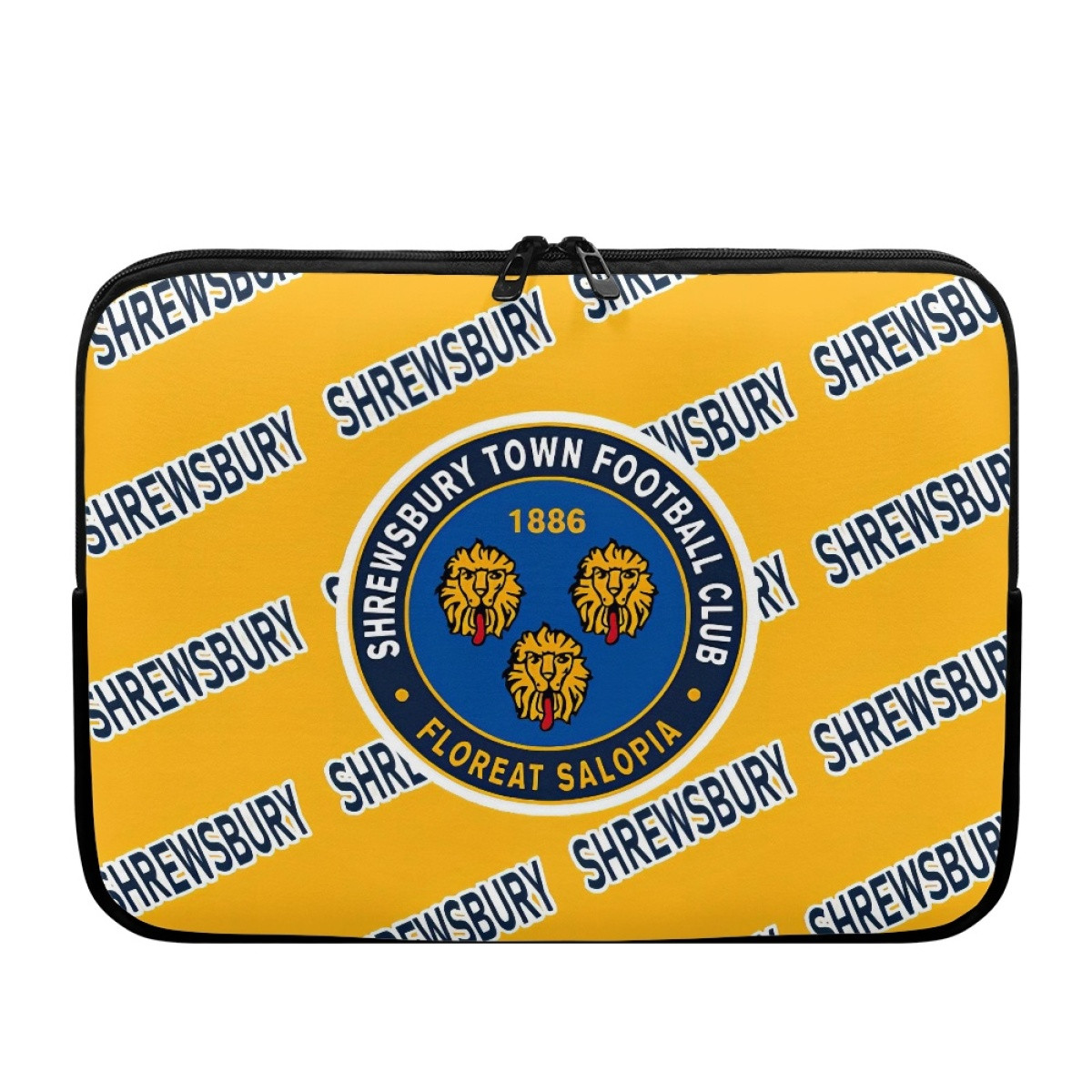 Shrewsbury Town FC Laptop Sleeve Carrying Case For 10 12 13 15 17 Inch Notebooks - Shrewsbury Football Club Medley Monogram Wordmark