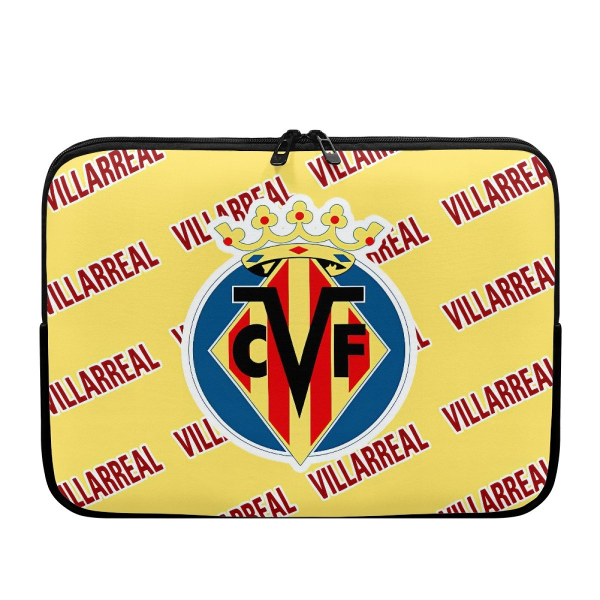 Villarreal CF Laptop Sleeve Carrying Case For 10 12 13 15 17 Inch Notebooks - Villarreal Football Club Medley Monogram Wordmark