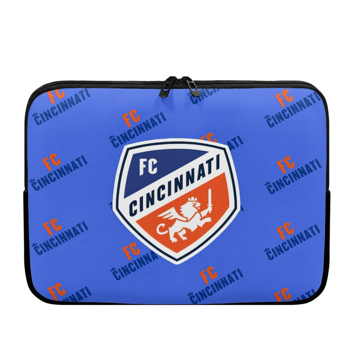 MLS FC Cincinnati Laptop Sleeve Carrying Case For 10 12 13 15 17 Inch Notebooks - Cincinnati Football Club Medley Monogram Wordmark