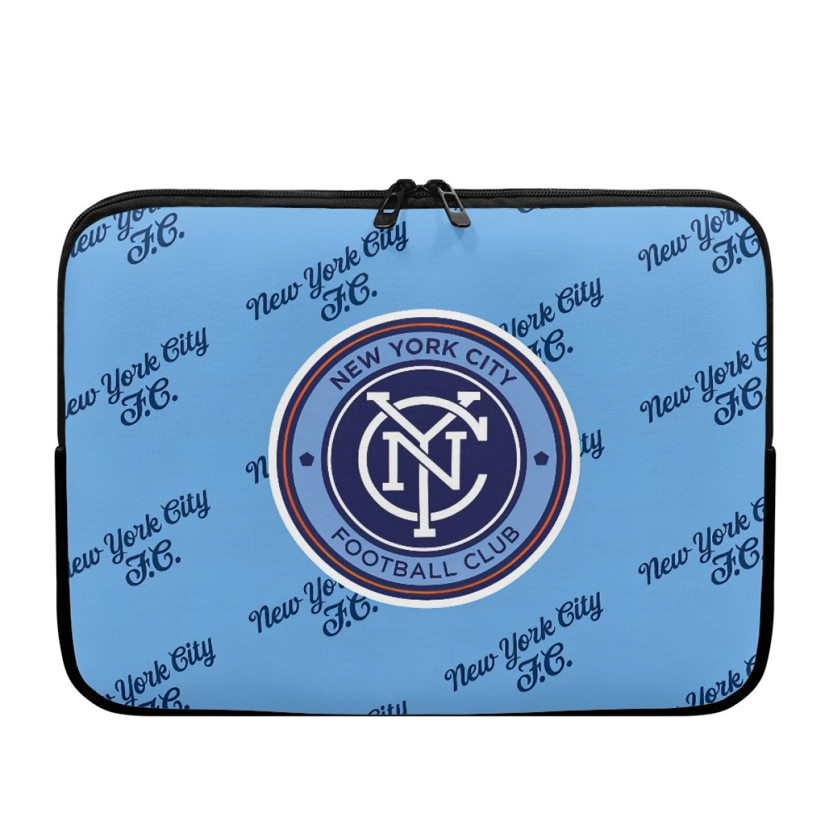 MLS New York City FC Laptop Sleeve Carrying Case For 10 12 13 15 17 Inch Notebooks - New York City Football Club Medley Monogram Wordmark
