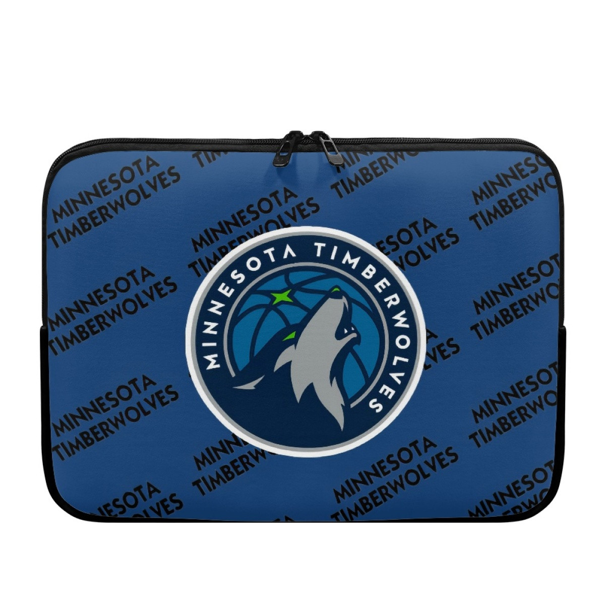 NBA Minnesota Timberwolves Laptop Sleeve Carrying Case For 10 12 13 15 17 Inch Notebooks - Minnesota Timberwolves Medley Monogram Wordmark
