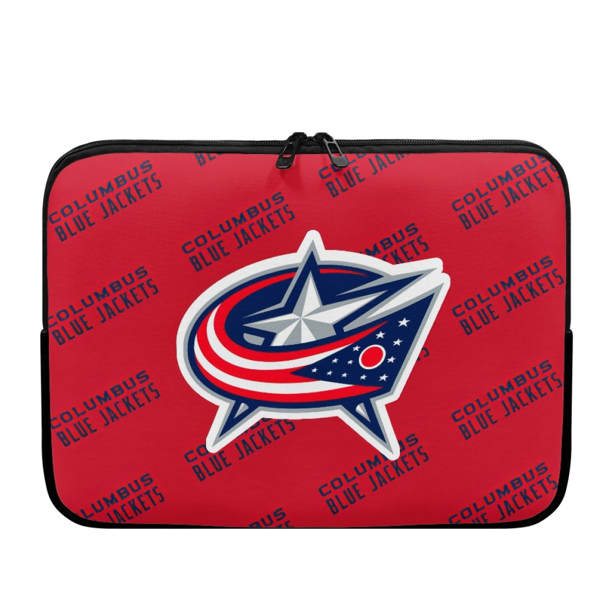 NHL Columbus Blue Jackets Laptop Sleeve Carrying Case For 10 12 13 15 17 Inch Notebooks - Columbus Blue Jackets Medley Monogram Wordmark