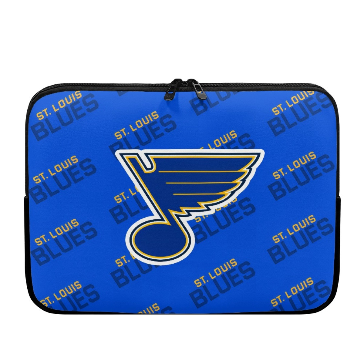 NHL St. Louis Blues Laptop Sleeve Carrying Case For 10 12 13 15 17 Inch Notebooks - St. Louis Blues Medley Monogram Wordmark