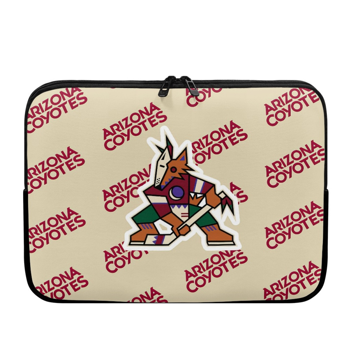 NHL Arizona Coyotes Laptop Sleeve Carrying Case For 10 12 13 15 17 Inch Notebooks - Arizona Coyotes Medley Monogram Wordmark