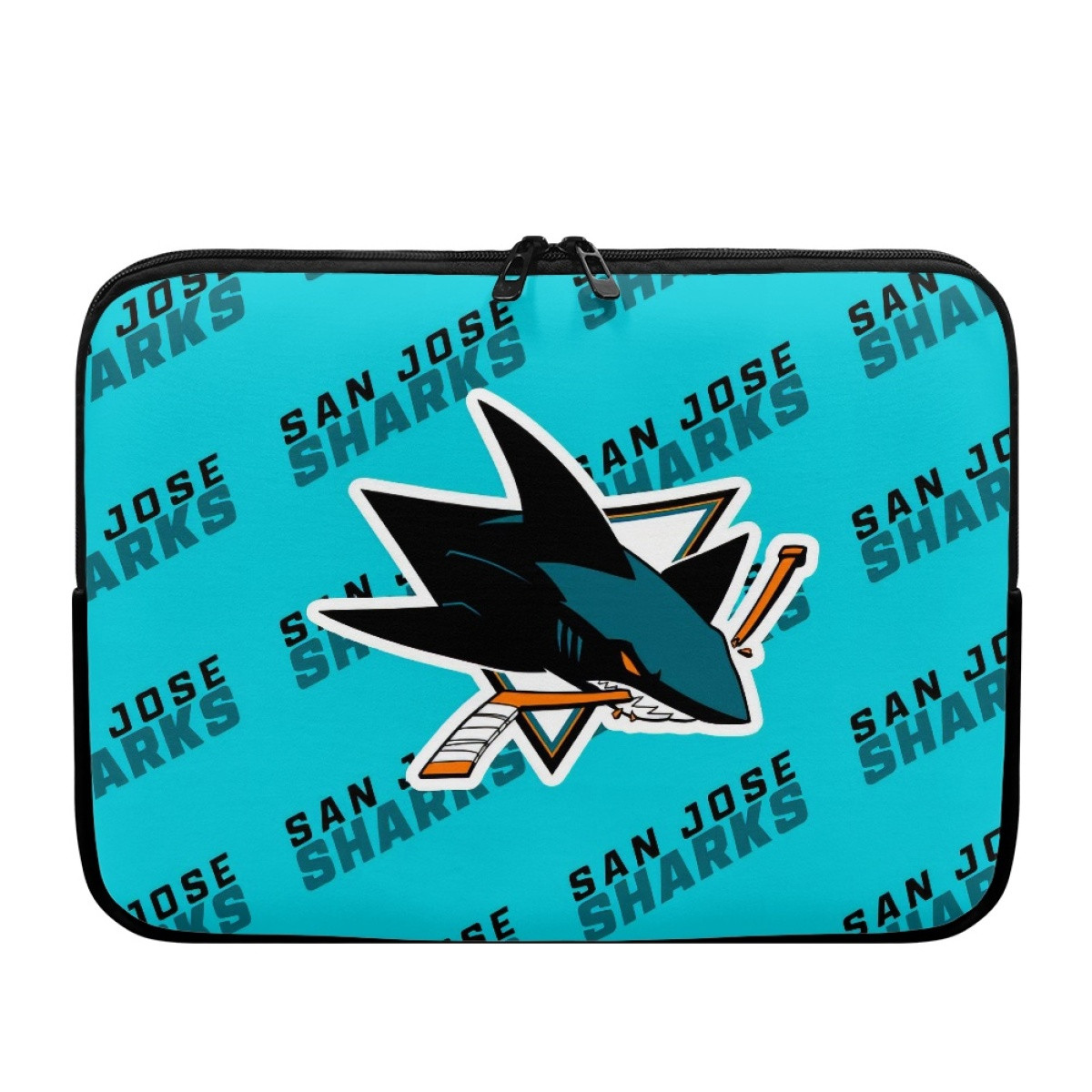 NHL San Jose Sharks Laptop Sleeve Carrying Case For 10 12 13 15 17 Inch Notebooks - San Jose Sharks Medley Monogram Wordmark