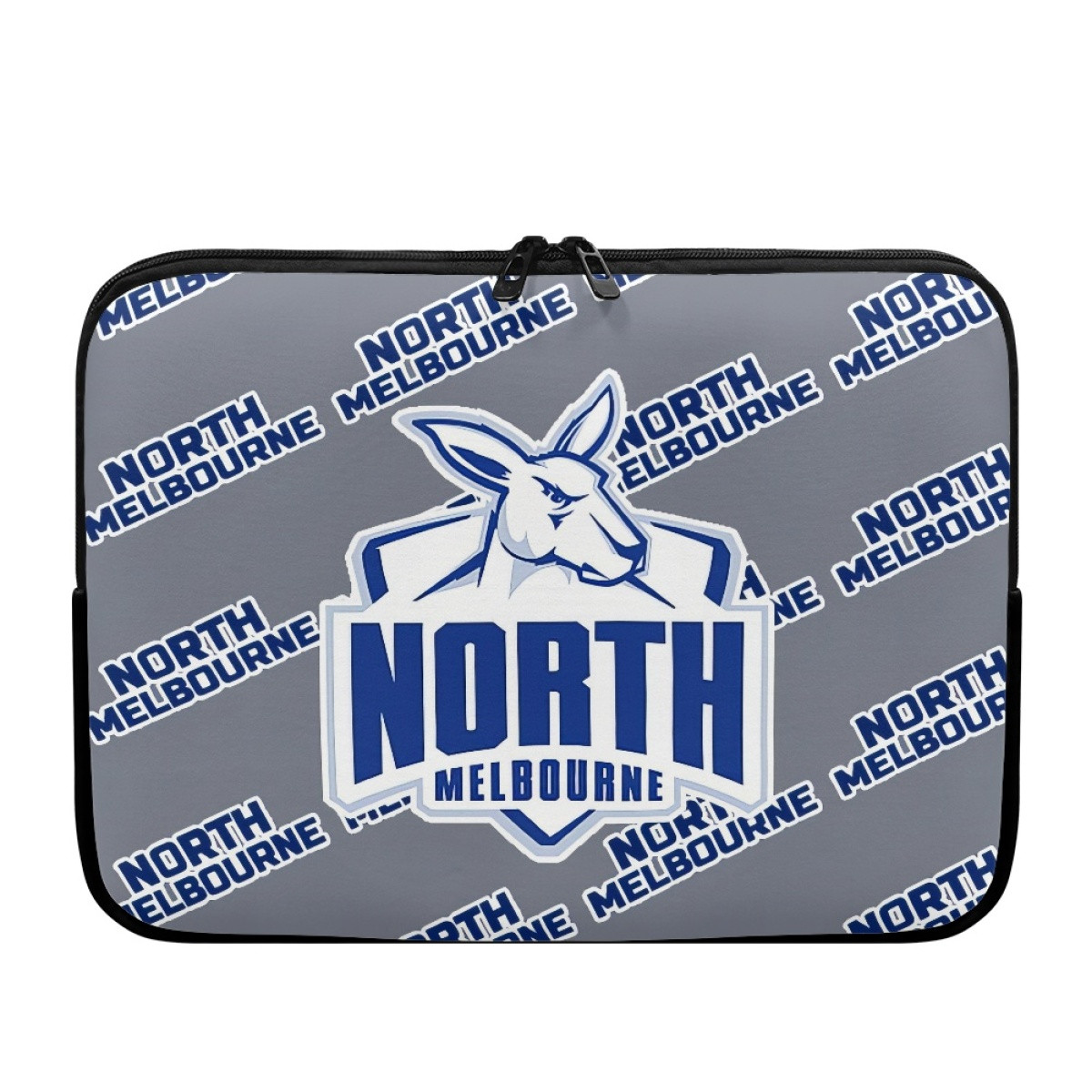 North Melbourne Football Club Laptop Sleeve Carrying Case For 10 12 13 15 17 Inch Notebooks - North Melbourne Football Club Medley Monogram Wordmark