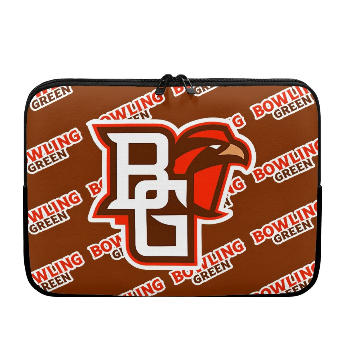 Bowling Green Falcons Laptop Sleeve Carrying Case For 10 12 13 15 17 Inch Notebooks - Bowling Green Falcons College Football Medley Monogram Wordmark