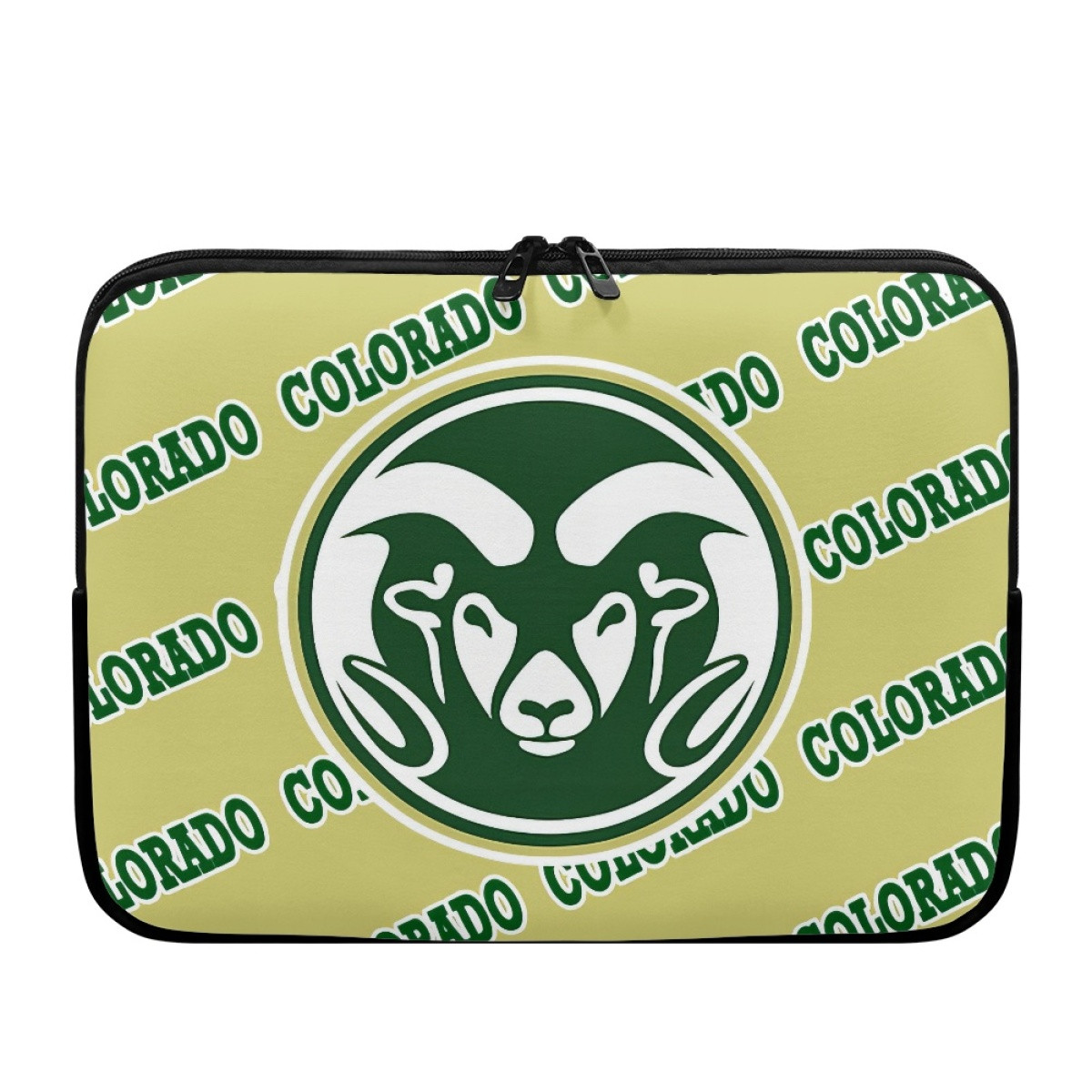 Colorado State Rams Laptop Sleeve Carrying Case For 10 12 13 15 17 Inch Notebooks - Colorado State Rams College Football Medley Monogram Wordmark