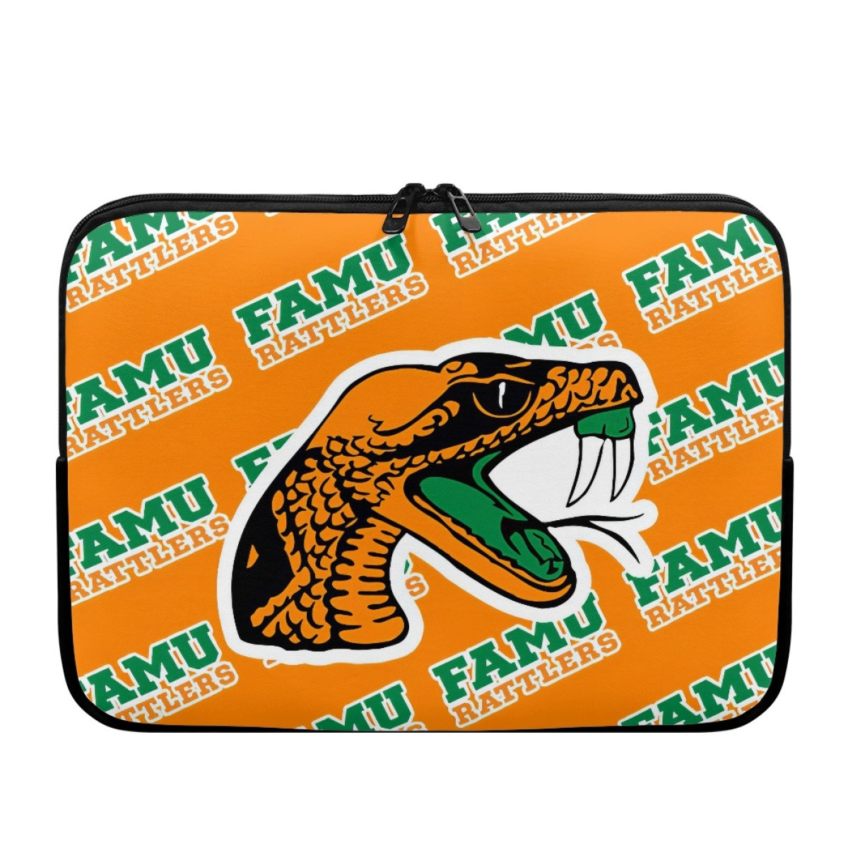 Florida A&M Rattlers Laptop Sleeve Carrying Case For 10 12 13 15 17 Inch Notebooks - Florida A&M University Rattlers College Football Medley Monogram Wordmark