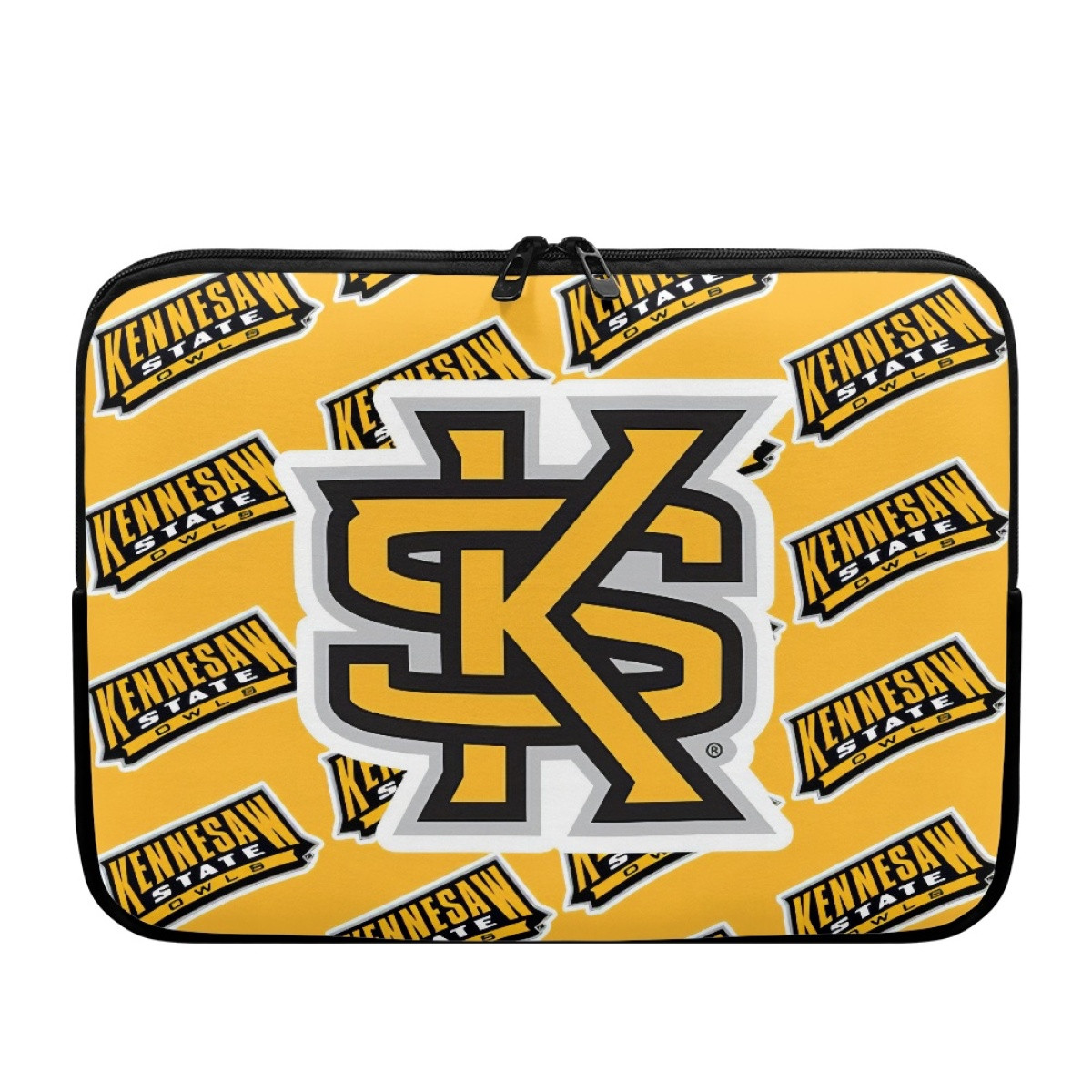 Kennesaw State Owls Laptop Sleeve Carrying Case For 10 12 13 15 17 Inch Notebooks - Kennesaw State University Owls College Football Medley Monogram Wordmark