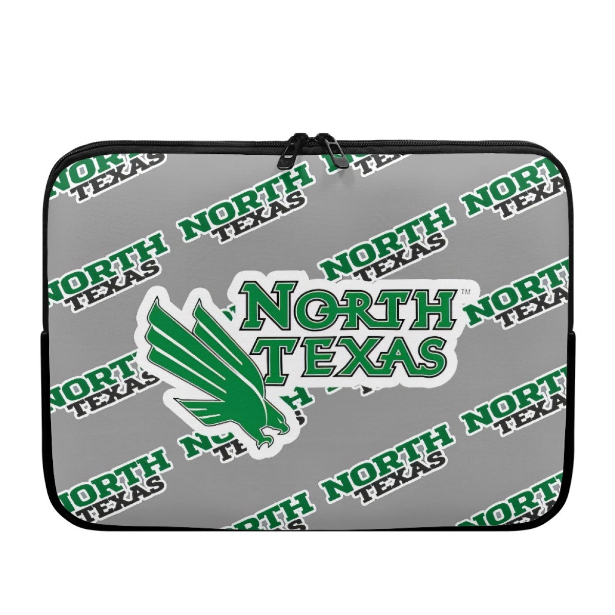 North Texas Mean Green Laptop Sleeve Carrying Case For 10 12 13 15 17 Inch Notebooks - North Texas Mean Green College Football Medley Monogram Wordmark
